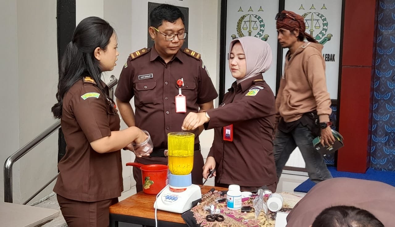 Kejari Lebak Musnahkan Barang Bukti 57 Perkara Didominasi Narkotika